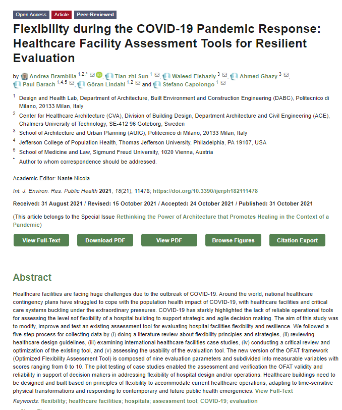 IJERPH_MDPI's tweet photo. Is flexibility in healthcare an issue during covid-19?

A new research by a multidisciplinary group “Flexibility during the COVID-19 #Pandemic Response: #Healthcare Facility Assessment Tools for Resilient Evaluation”.

#COVID19 

Access for Free:
https://t.co/PIPOFGHcfS https://t.co/WXzRqGKvZW