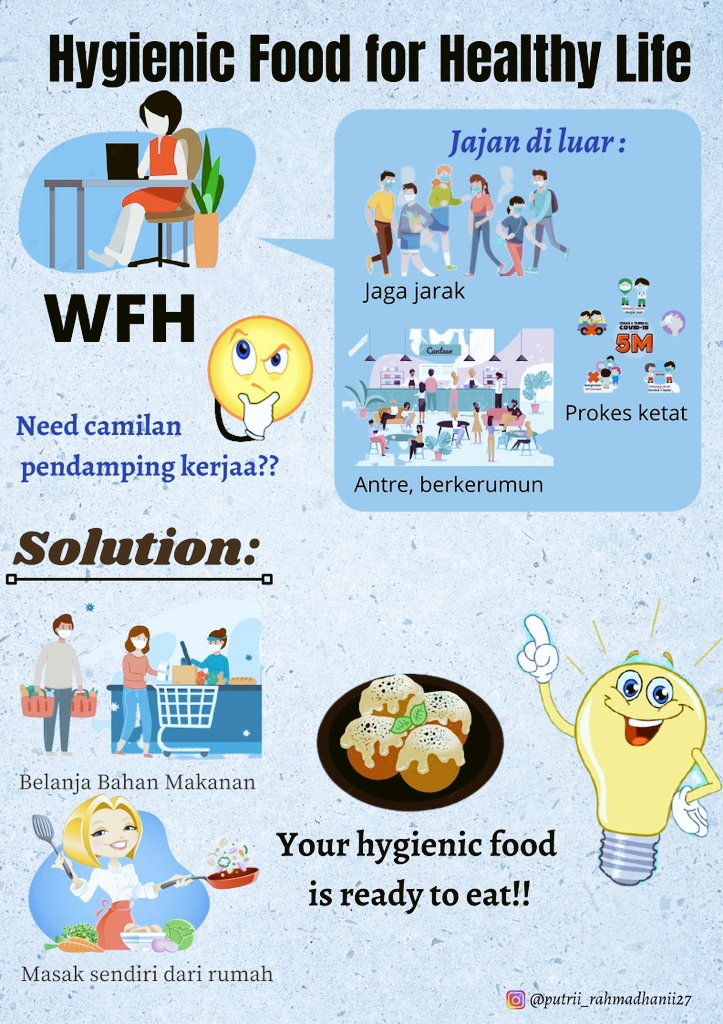 putrii_ra22's tweet photo. Saat #WFH disela² bekerja pengen ngemil malas keluar ribet harus pakai masker jaga jarak,cukup beli bahan makanan buat sendiri camilan ringan dirumah.Yuk kurangi jajan diluar,So buat sendiri dari rumah untuk tetap mengonsumsi makanan sehat dan higienis buatan sendiri!
#stayhealty https://t.co/Mz0sm1SYjC