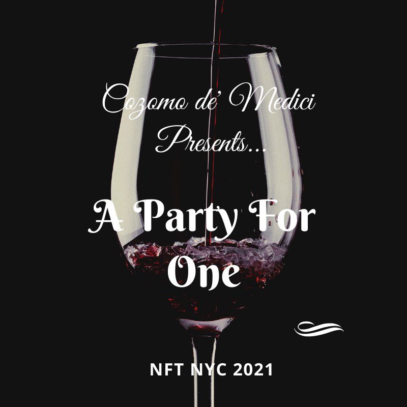 CozomoMedici's tweet photo. I have chosen 3 winners.

I realize it was to be A Party For One. But we are all family here. So dinner will be family style, as is the Italian way.

Congrats to @corellianjedi2, @thenftattorney, &amp; the XCOPY sisters, @outofthesystem1 &amp; @spumma

Pls report to my DMs🍷~CdM https://t.co/PsQ8J4pnpQ