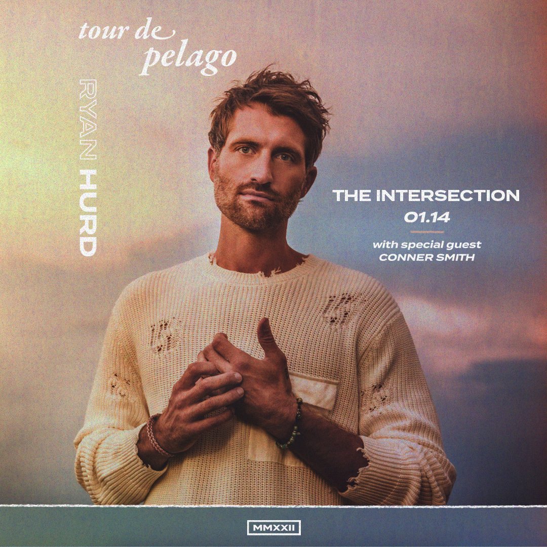 sectionlive's tweet photo. NEW SHOW - @B93dotcom presents Nashville singer/songwriter/hitmaker @RyanHurd at The Intersection on 1/14 with special guest @ConnerVSmith

Venue presale 11/10 10-am - 10pm with password SECTIONLIVE 

On sale 11/11 at 10am https://t.co/8eIcYm2Nbm
