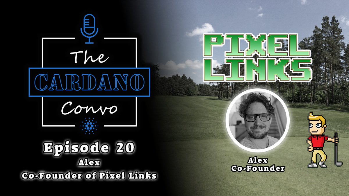 CardanoConvo's tweet photo. Do you like learning about new #CNFT projects and games? Then make sure to follow us to not miss tomorrows episode featuring Alex from @Pixellinksgolf!😀

Links: https://t.co/E2gcJ3UvCX

#CNFTCommunity #CNFTs #CardanoNFT #Cardano #NFTs #NFTGame #CNFTGames https://t.co/41knOXmOeZ