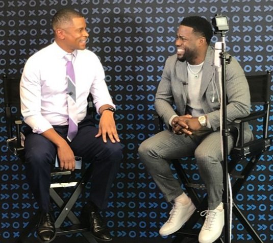Chatted with <a href="/KevinHart4real/">Kevin Hart</a> today about his partnership with #JPMorganChase to create financial wealth in urban communities. We also discussed the #DMVs favorite cereal😅. Watch the interview tomorrow on <a href="/fox5dc/">FOX 5 DC</a> #GoodDayDC at 10:15am.
#FOX5 #DC