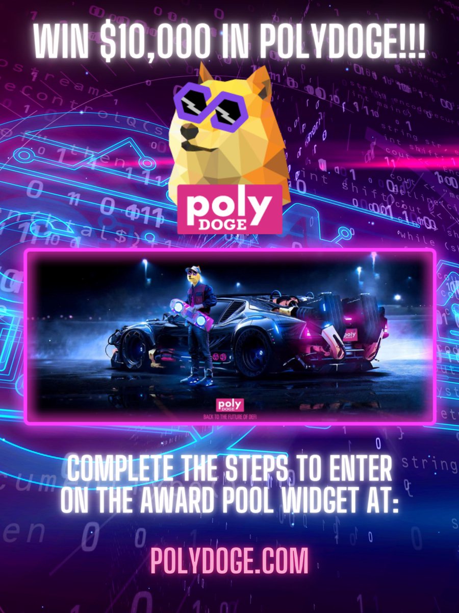 Bart Baker (@bartbaker) on Twitter photo WIN $10,000 in <a href="/PolyDoge/">PolyDoge 🐶🚀 | Aggregated</a> when they get listed on @OKEx 🔥 Enter by minting exclusive NFTs by voting for one of my fave coins of this year! Follow the steps on the Award Pool widget at polydoge.com! Easiest 10k ever just follow the steps bruh 😎 (NFA DYOR) WIN $10,000 in <a href="/PolyDoge/">PolyDoge 🐶🚀 | Aggregated</a> when they get listed on @OKEx 🔥 Enter by minting exclusive NFTs by voting for one of my fave coins of this year! Follow the steps on the Award Pool widget at polydoge.com! Easiest 10k ever just follow the steps bruh 😎 (NFA DYOR)
