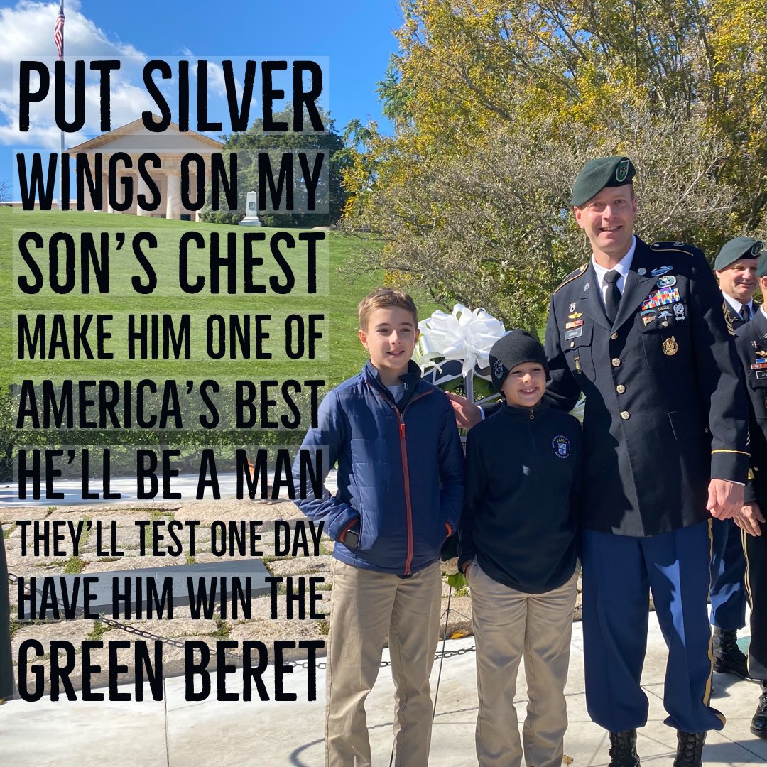 KSABraveGroup's tweet photo. Thank you @1st_SF_Command for such a meaningful ceremony. “Today’s ceremony was another reason I want to become a Green Beret” M. Simpson (12 years old) 💚🇺🇸⭐️#ssgmichaelhsimpson https://t.co/yt1soJizih