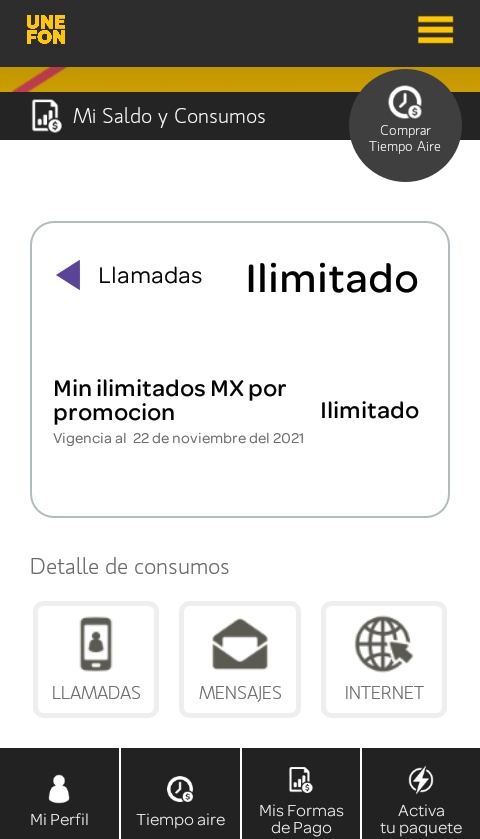 Javiersanchezvr's tweet photo. Me comunico al call center de @Unefon y me dicen que solo es a numeros att o unefon, @Profeco en ninguna parte mencionan eso, ahi en su aplicación dice MINUTOS ILIMITADOS MX. Ojo aquí @AtencionProfeco publicidad engañosa? https://t.co/X8ICIblJ5m