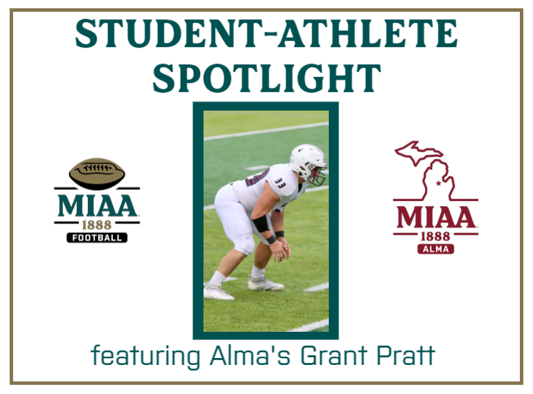 ⭐ #D3MIAA Student-Athlete Spotlight ⭐

<a href="/AlmaScots/">Alma College Scots</a> sophomore Grant Pratt discusses finding stability in sports and academics while going through four years of chemo, competing with his brother, starting collegiate football during COVID and more.

WATCH -- miaa.org/x/5t5c2