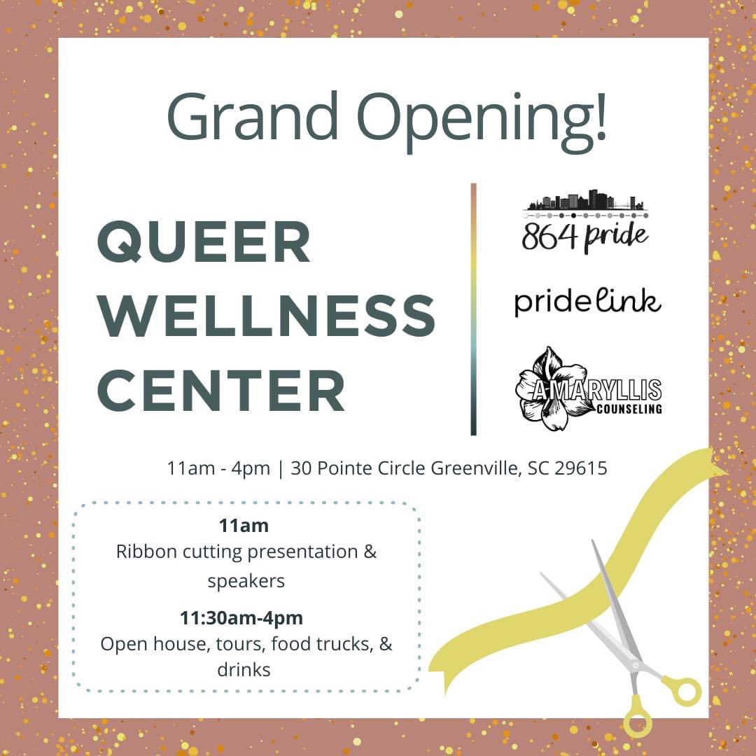 The first of its kind LGBTQ+ community center and wellness clinic is opening its doors! Help us mark this historic occasion by joining us for the Grand Opening complete with ribbon cutting ceremony and open house, on Saturday Nov. 6th from 11am – 4pm. We hope to see you there!