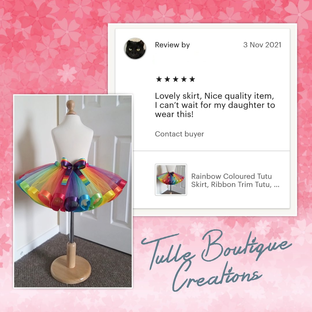 BoutiqueTulle's tweet photo. Fabulous 5 Star Customer Review 🌟
Thank you so much 💕
#thankyou #5starreview #customer5starreview #rainbowtutu #rainbow #tutu #rainbowcolours #rainbowtheme #etsy #happycustomer #etsy5starreview #etsyselleruk #etsycustomer #etsyshop #etsyuk #ordercompleted #handmadebusiness https://t.co/SPZrUNzrWZ