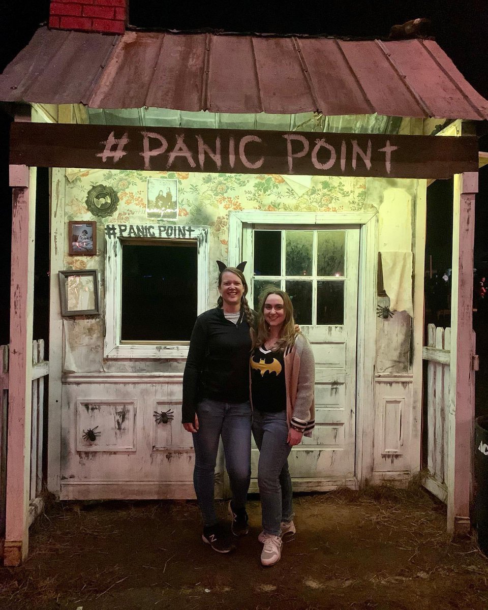 AngelaParchetta's tweet photo. This Halloween 🎃 I went to #panicpoint with my bestie. It was so much fun. 5 different haunted trails all worth the money! 🦇 We decided last minute to dress up a little lol. Also Monday was Mia’s 5th birthday. So swipe to see that ADORABLENESS. 🥰🧁🐕 How’s your week been? https://t.co/ay0i9kJ6V6