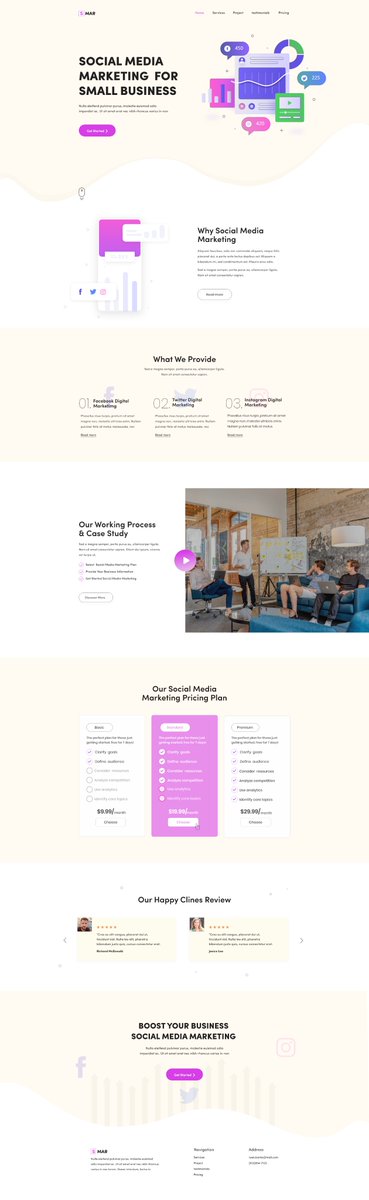 social media marketing website design 

behance:behance.net/gallery/130577…