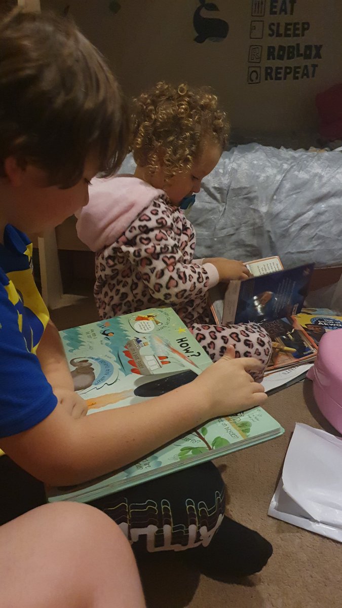 BryonyAshaw's tweet photo. @EssexKate @tots100 Ooo bet that's bliss! My younger two are actually reading now after their screaming fits, guess I best delete my dramatic Instagram stories now #homeworkhell https://t.co/KYez6W4B1W