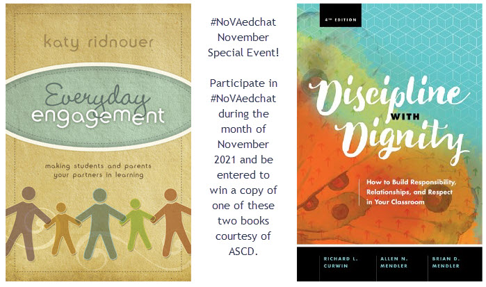 NoVAEdChat's tweet photo. Thank you @AscdLaura for supporting this special #NoVAedchat November!  Participate in any or all of our November chats and be entered to win one of these texts!  6 winners will be chosen after the 11.17 chat! https://t.co/eGEfT1Kmet