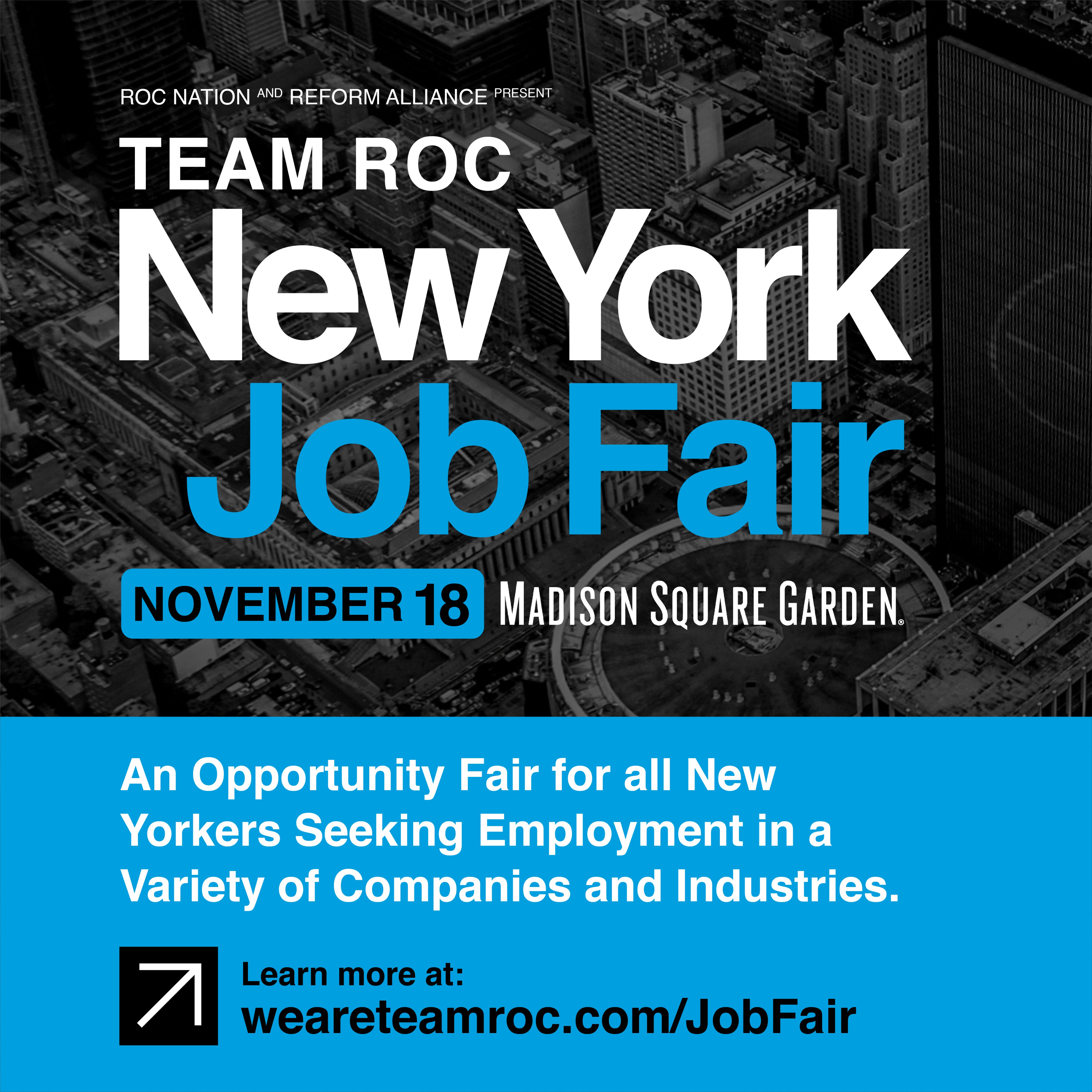 Jay-Z’s Roc Nation Teams Up With Reform Alliance to Hold Job Fair at Madison Square Garden on November 18