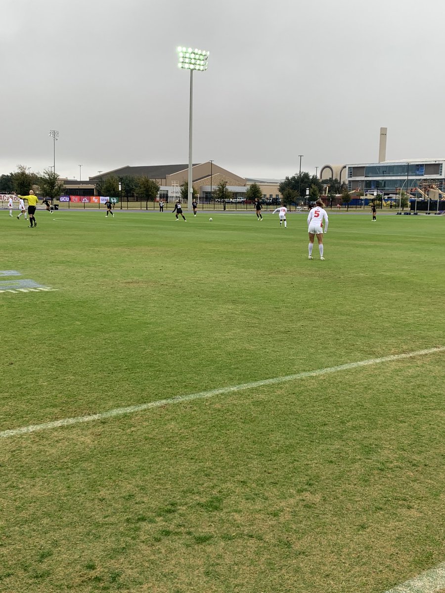 EdPosaski's tweet image. And ⁦@NMStateWSOC⁩ is underway at the ⁦@WACsports⁩ women’s soccer championship in Abilene!  #AggieUp