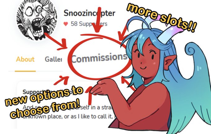 I have no idea how it turned out to look like a weird youtube clickbait thumbnail, guess we'll see if it works at least. 
Either way here is the announcement!! 

🌟COMMISSIONS ARE OPEN AGAIN! 🌟

https://t.co/IrSZYe7G97 
