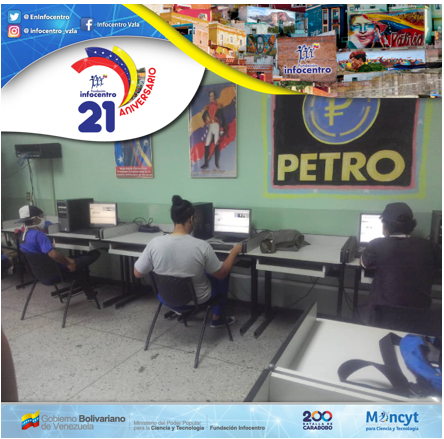 Infocarabobo1's tweet photo. Facilitador Oscar Méndez de Infocentro Josefa Camejo Municipio Naguanagua Imparte Taller de Kdenlive - Comunidades: Simón Bolívar 2 - Barrio Unión y  Brisas del Café.
#VenezuelaPotencia 
#Infocentro21Años https://t.co/IzOllw8QZu