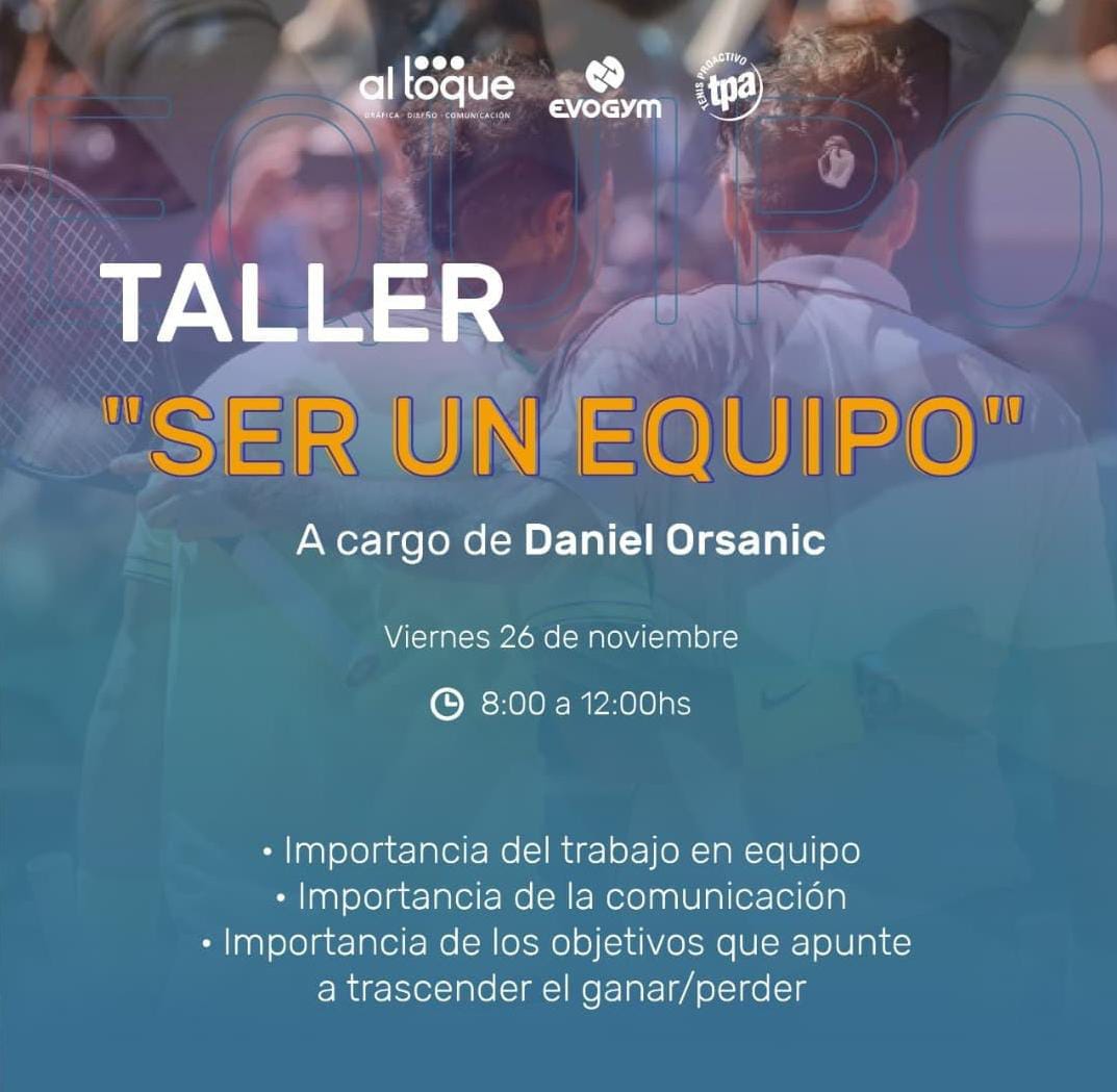 AlToqueDeportes's tweet photo. #Líderes El próximo 25, 26 y 27 de noviembre disfrutaremos de la visita de Daniel Orsanic en nuestra ciudad. El capitán del equipo argentino campeón de la Copa Davis 2016 -primera y única "Ensaladera de Plata" de nuestra historia- brindará una serie de talleres durante su estadía https://t.co/ffTgU0vy0n