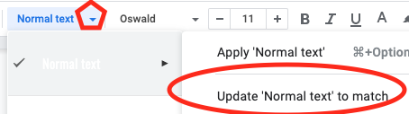 OfficeTechEDU's tweet photo. @yashrangdal_ Workaround until dark mode is to go into your Doc>File>Page Set up>change the color of your page to Black>set as default>ok

Then change text to white, adjust font preference, click the drop-down next to Normal text &amp; over to Update Normal Text. Make a copy use it as a template. https://t.co/dif6hNkRlj
