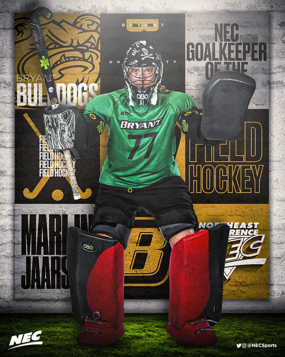 necfhockey's tweet photo. 2⃣0⃣2⃣1⃣ #NECelite Major Award Winner 

🐶 Marijn Jaarsma, @BryantAthletics 

🏅 #NECFH Defensive Player of the Year AND Goalkeeper of the Year 🏅 https://t.co/vENnKTx44l