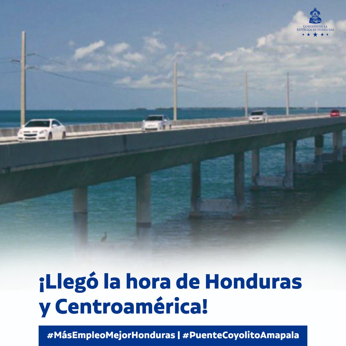 Llegó la hora de Honduras y Centroamérica! <a href="/JuanOrlandoH/">Juan Orlando H.</a>
<a href="/LeonelAyalaHN/">Leonel Ayala</a> <a href="/leonorosoriohn/">Leonor Osorio</a>     #PuenteCoyolitoAmapala