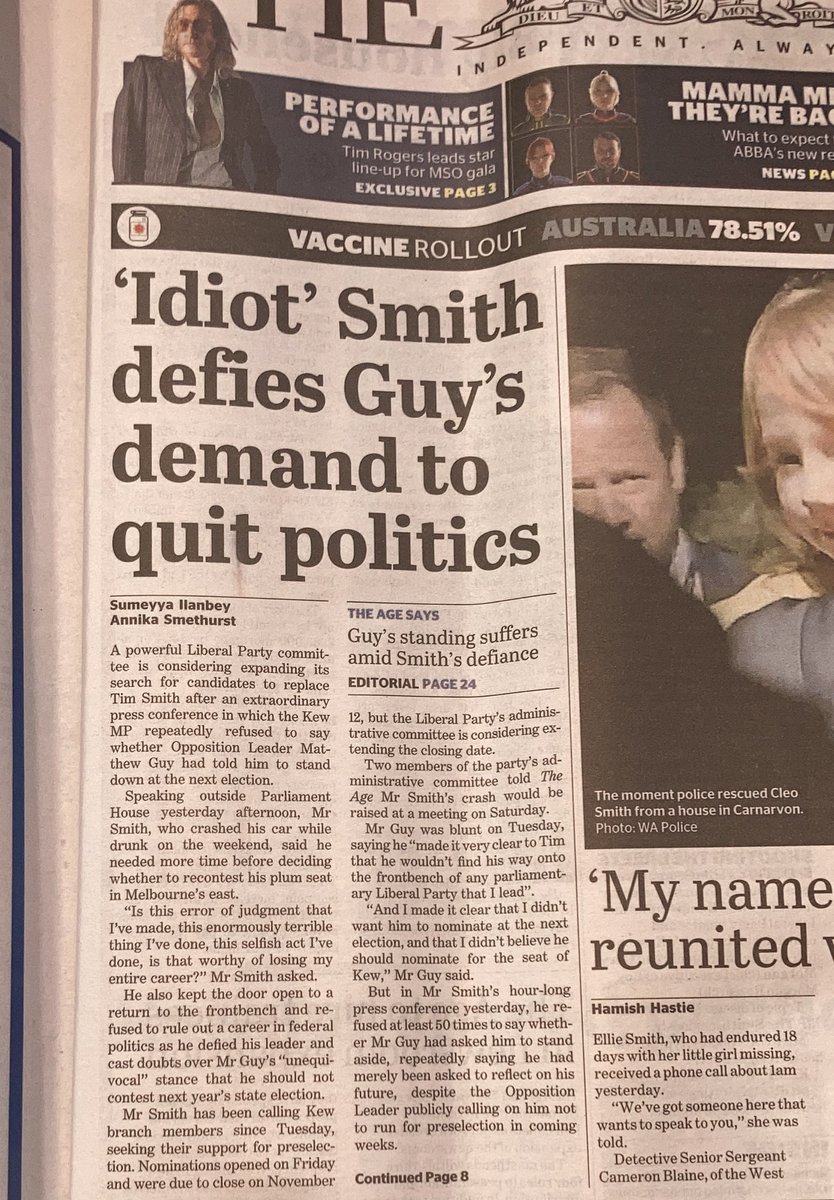 TimesUpTimSmith's tweet image. ‘Idiot’ Smith: page 1 news. #TimesUpTim
