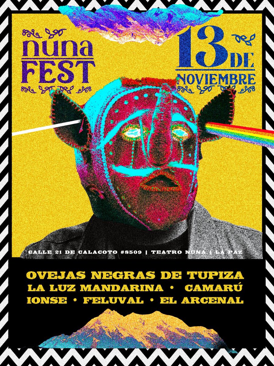 Que linda noche para la música nacional. Hermoso line up se mandaron con todos estos aristas que están proponiendo sonidos frescos.
Sábado 13 de noviembre en el Teatro Nuna. Vayan!!