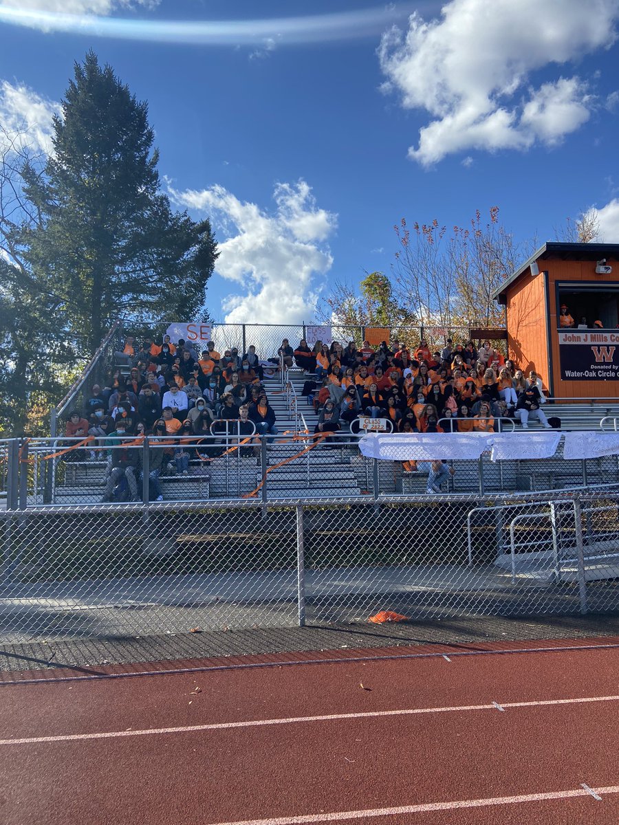 Our final pep rally 🧡🤍🖤 #Classof2022
