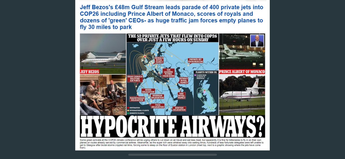 There is no such thing as an #anthropocene. How about an #elitocene? #COP26 #IPCC #carboninequality