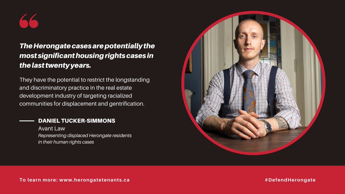 herongatetc's tweet photo. Winning our fight for housing rights of Herongate residents would mean developers have to work with the racialized communities they want to develop, said Daniel Daniel Tucker-Simmons of @AvantLawPC

Want to help in our fight? Sign up for our email list: https://t.co/2sftasMMTE https://t.co/yziVyCsj8l