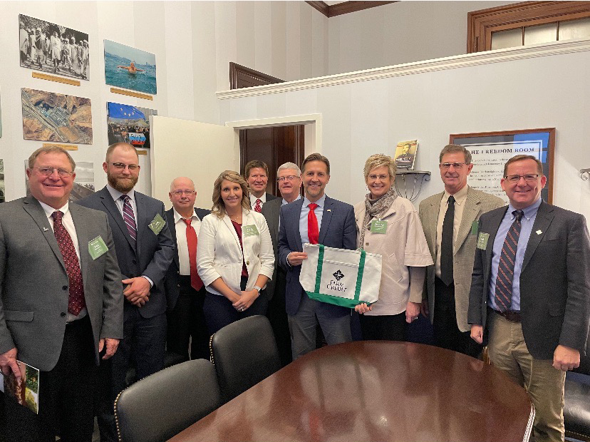 FCSAmerica's tweet photo. Thank you @SenSasse for taking time today to discuss ag with our leaders and the men and women who depend on @FCSAmerica to finance their operations. Ag appreciates your support. #FarmCreditFlyIn https://t.co/P3sR8p8j0n