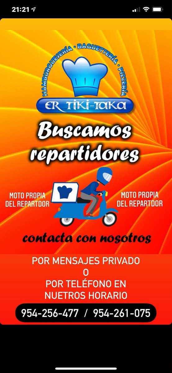 Quieres trabajar con nosotros ?? 

Contáctenos 🛵🛵🛵🛵🛵🛵