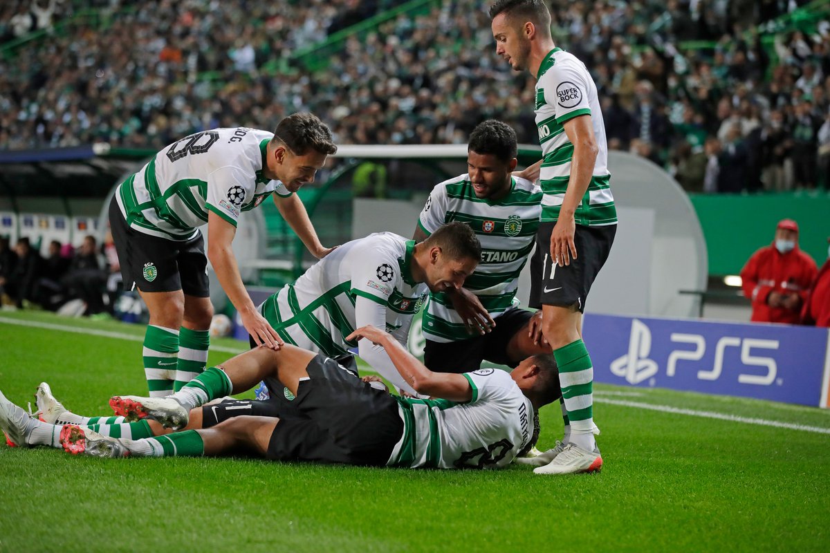 ChampionsLeague's tweet photo. Sporting CP ⚽️⚽️⚽️⚽️

🤔 Performance of the night?

#UCL https://t.co/D4Cua7EosX