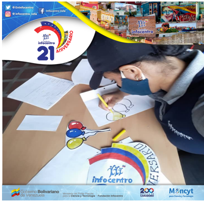 Infocarabobo1's tweet photo. #3Nov 

La Fundación Infocentro esta de fiesta, 21 años prestando apoyo tecnológico al pueblo venezolano. 

#VenezuelaPotencia
#Infocentro21Años https://t.co/qfqkZBMb8x
