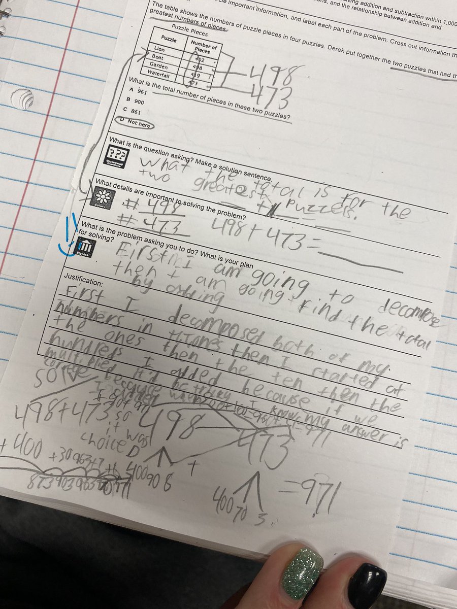 ChelsBels_3's tweet photo. 💛 Proud of my Thirdies 💛 working hard on their justifications #thelearningcafe #problemsolving #justify 

@NorthwestMATH @nyoung0119 @LAERomer @srgarrison01 https://t.co/DuSC2dmNPY