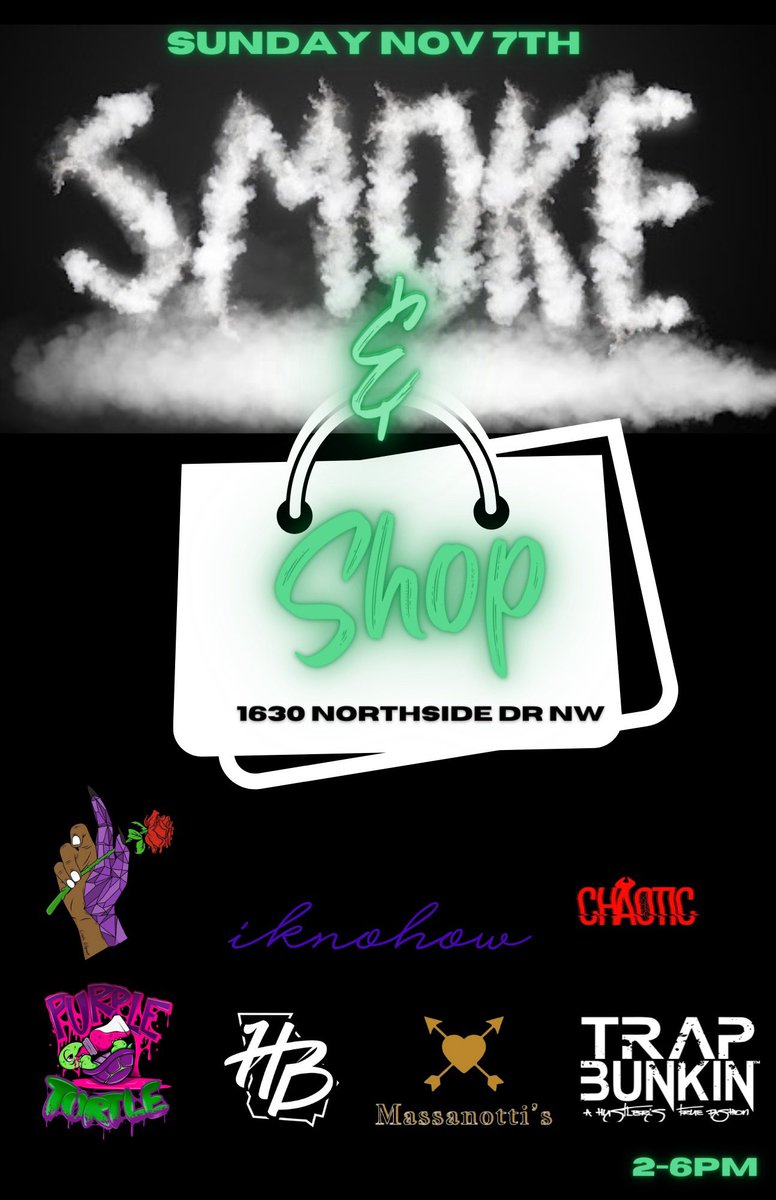 Ten14Events's tweet image. THIS SUNDAY COME :::
Smoke 💨 &amp;amp; Shop 🛍 with us @ten14events ‼️ 

$0 VENDOR FEE 

All Vendors Send Email For Approval : 

View Second Slide for more information on how to become a vendor