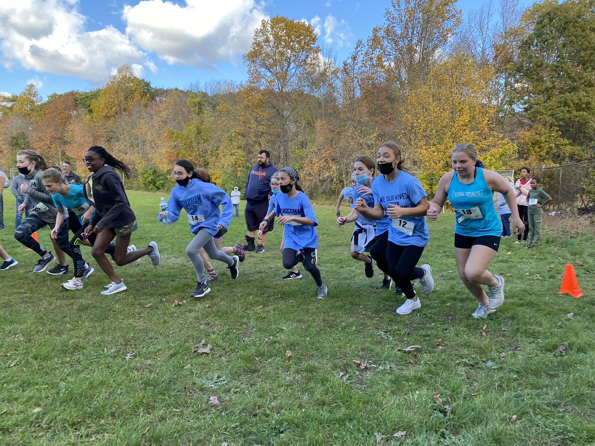 MrsCoute's tweet photo. Awesome Job today by all Woodchucks, Panthers, and Falcons at the Middle School Cross Country City Meet!! Special thank you to the coaches and staff for organizing such a great event @MartinMiddleTPS @parker_middle @Taunton_Schools https://t.co/jSZyt9ZMgS