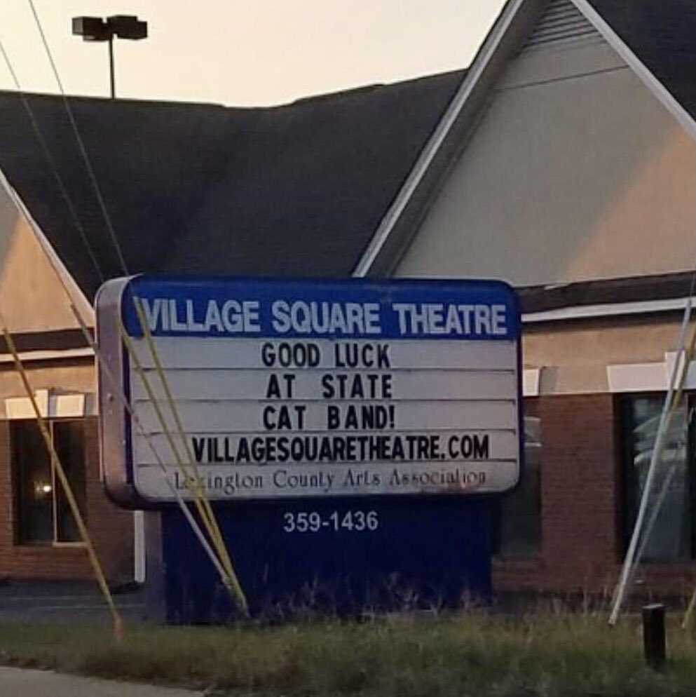 LHSCatBand's tweet photo. We are so excited to see these signs popping up all over town!! The support from our community means so much as we head to the 5A state competition on Saturday! #GoCatBand https://t.co/Yi3FBo05Bq