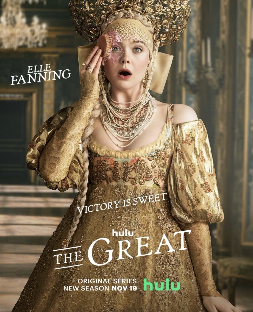 ElleFanningJP's tweet photo. huluオリジナルシリーズ『The Great』が全米で2021年11月19日に放送開始予定！（日本未定）
公式インスタグラムより、新しい写真が公開されました。 https://t.co/kkI5KL0Xpk