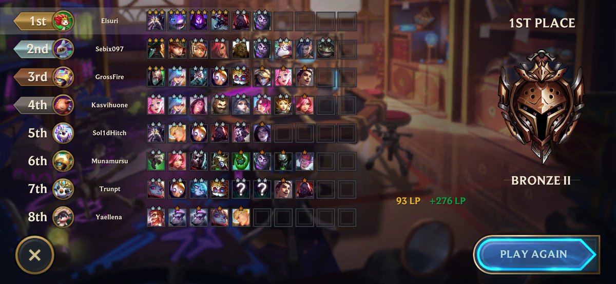 Elsuri313's tweet photo. First day of new set and 7000 HP Chogath. Mutants had 66% of double hitting and everytime mutant s got lvl 2, they received a bonus effect that stacked

#TeamFightTactics #TFT https://t.co/ODUImPrwJG