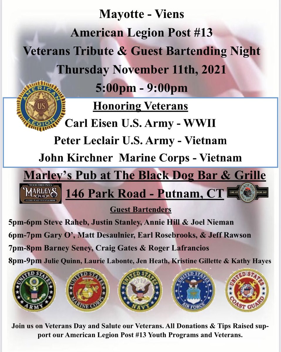 LegionPost13's tweet photo. Please consider joining us on Veterans Day when we honor three local veterans. 🇺🇸 https://t.co/zpJW2yKGHC