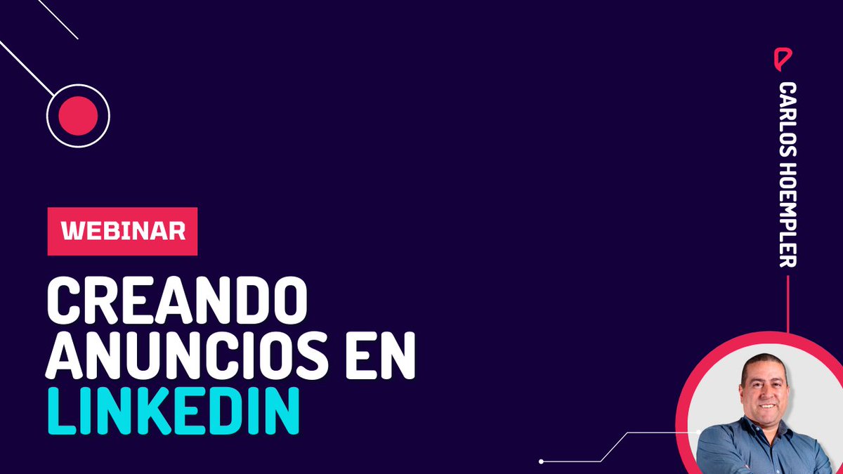 NegzyGo's tweet photo. Creando Anuncios en Linkedin. ¡Empezamos el Webinar! - https://t.co/p2MmYwaWyE
#MarketingDigital con #CeroHumo https://t.co/6am5vPnXkS