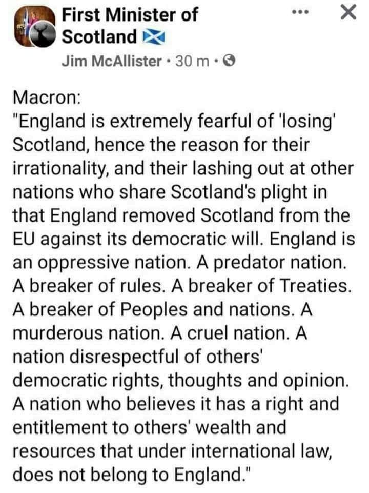 Snewsma's tweet image. Tory England is despised wordwide #YesScots #ScottishIndependence #noresttillYes