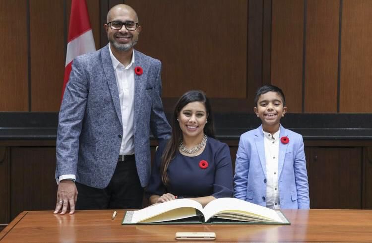 rubysahotalib's tweet photo. I am honoured to be officially sworn in as your MP for Brampton North for my third term. It's a privilege to be your voice in Ottawa and to continue my work to make sure Brampton gets the investment we need to grow. Once again, thank you Brampton North! https://t.co/oAPmBgHHCw