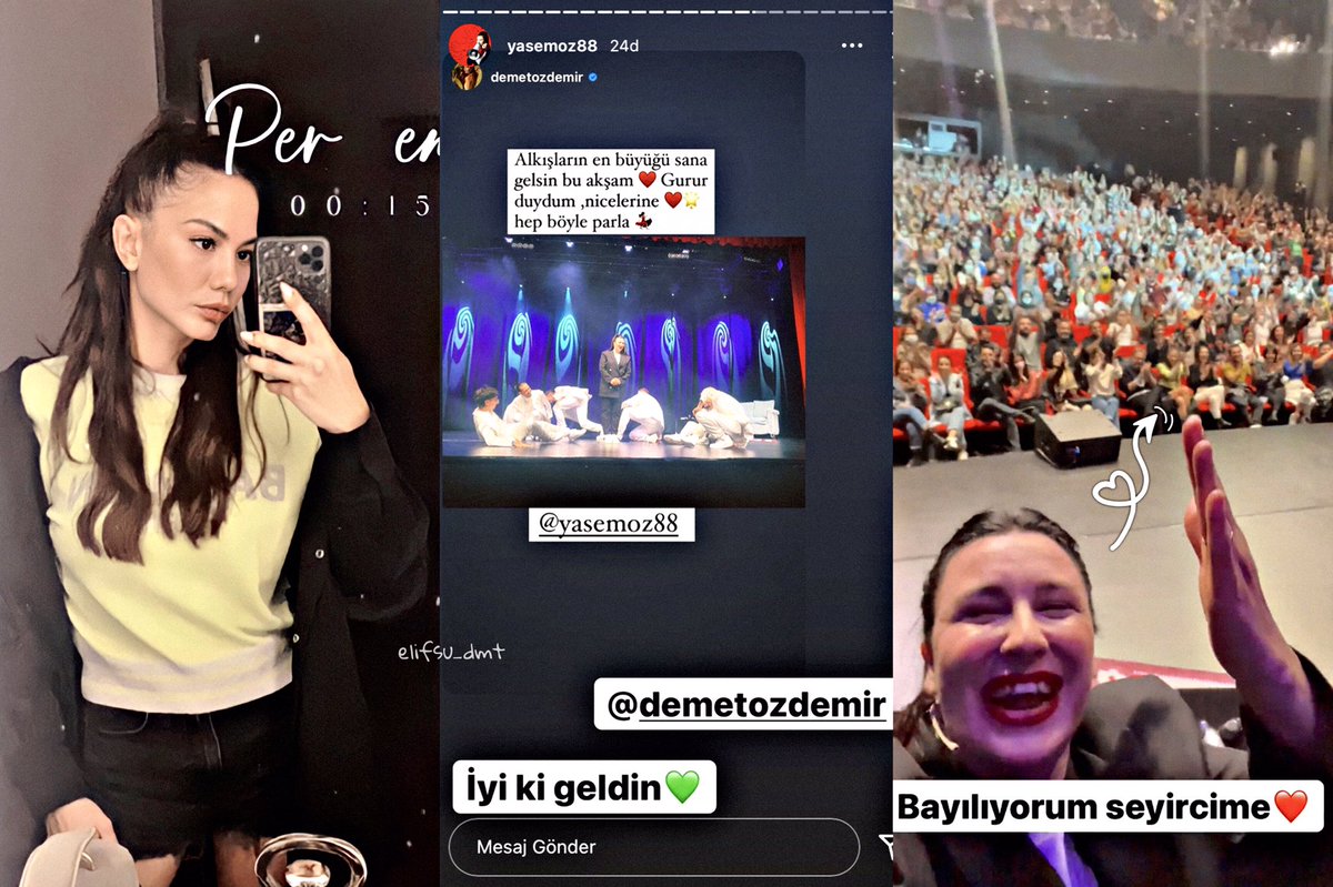 Destek mi her zaman!💚
Biz de bayılıyoruz böyle güzel anlara…👏🏻
#DemetÖzdemir #YaseminSakallıoğlu