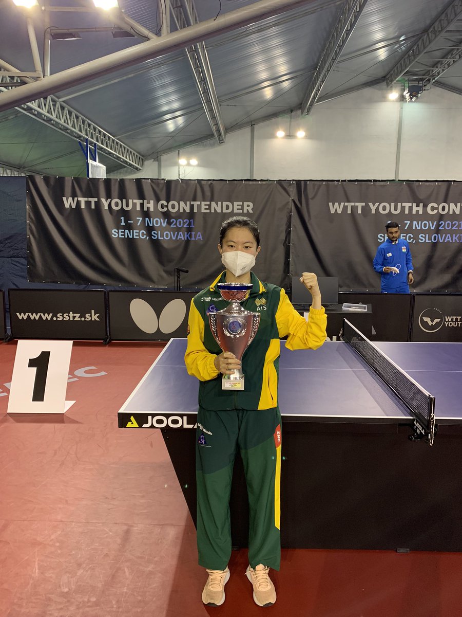 WTT Youth Contender - Senec 🇸🇰 Champion 🥇 <a href="/yangzitt66/">Yangzi Liu</a> #TeamAustralia