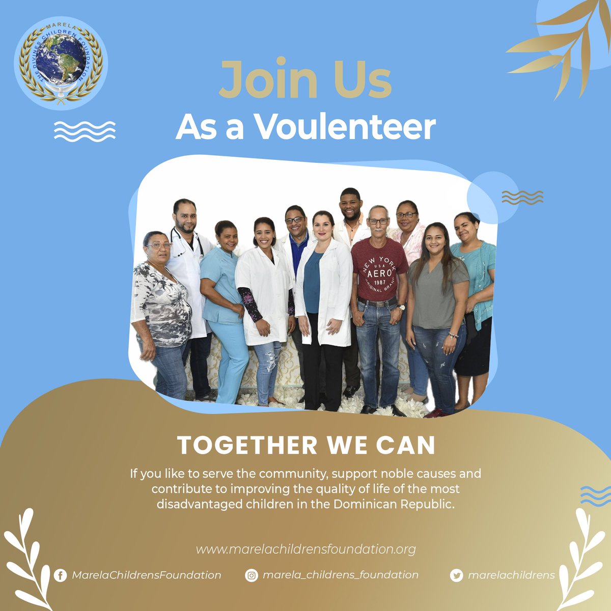 MarelaChildrens's tweet photo. Si te gusta servir a la comunidad, apoyar las causas nobles y contribuir a mejorar la calidad de vida de los niños más desfavorecidos de República Dominicana.
https://t.co/hhr7VpBZAL https://t.co/NQDpPpEw9h