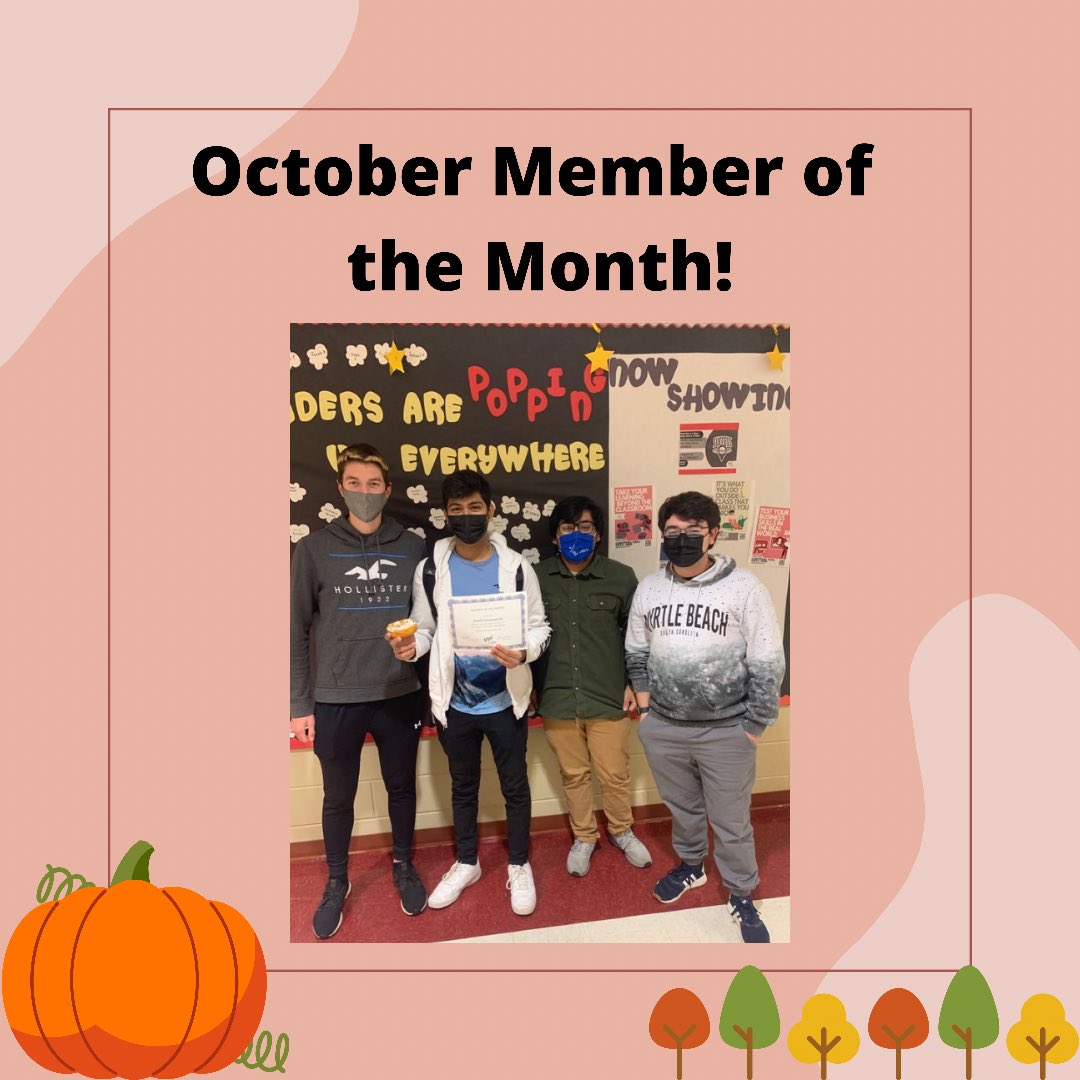 SunPrairieFBLA's tweet photo. Congratulations to Ankit Janamanchi for earning the October Member of the Month award! Ankit has done a great job recruiting new members and attending meetings. https://t.co/sB3tStnjSK