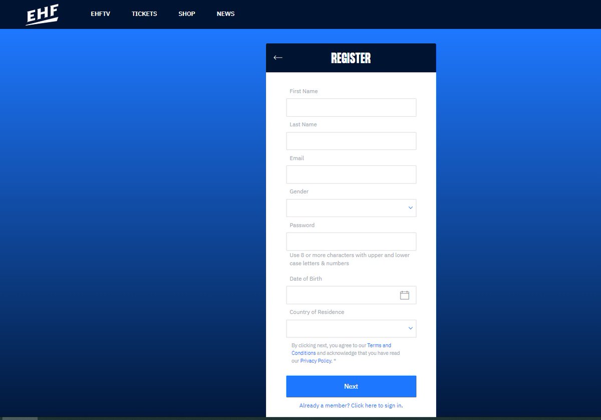Livestream info for 🇬🇧 Men's 2023 @IHF_Info Men's World Championship - Qualification Europe.

Fri 5 Nov: 🇬🇪
Sat 6 Nov: 🇪🇪
Sun 7 Nov: 🇫🇮 

All three games will be FREE and LIVE on #EHFTV - but you have to register for free (geoblocking permitting).

Link: ehftv.com/handball-compe…