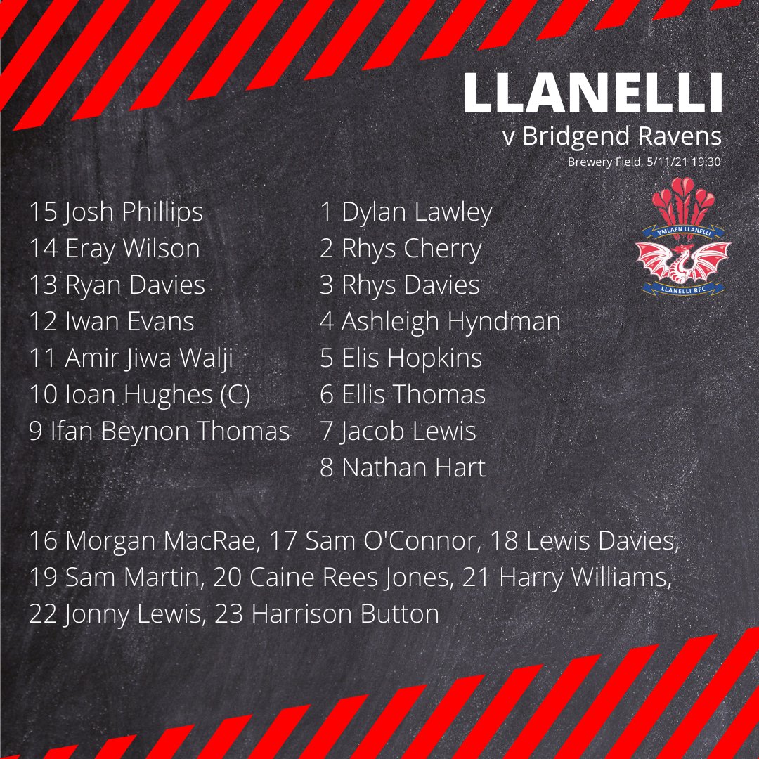 🎆 Rugby returns under Friday night lights 🎆

Sparks are set to fly at the Timbuild Brewery Field tomorrow night as we take on <a href="/bridgendravens/">Bridgend Ravens</a>, kick-off 19:30. 

Here's how we'll line up ⬇️