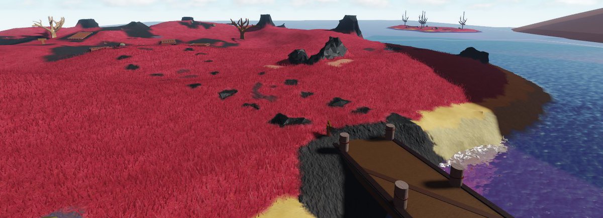 PlayGoatley's tweet photo. 👋 Leaks are here! 

🌳 New trees &amp; more on the "Main Island!" 
⛰️ All new terrain across the map!  
👀 Arrive at the "Unknown Island" to prepare for the unpredicted.. 
🌋 Stampede into a brand new volcano to track down special items! 

We're excited for this momentous update! https://t.co/g049rS1Z6A